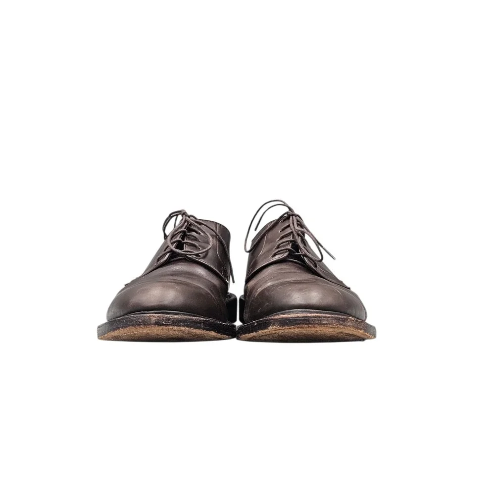 J. Crew Mens Brown Leather Lace Up Oxfords Dress Shoes 11 55755